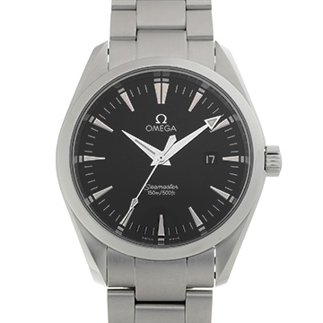オメガ シーマスター アクアテラ クォーツ 2517.50 ブラック メンズ 時計 【中古】【wristwatch】
