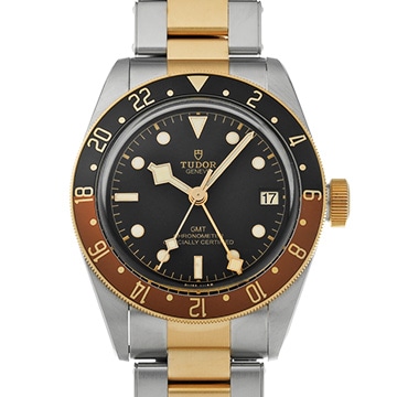 チューダー / チュードル ヘリテージ ブラックベイ GMT S&G 79833MN ブラック メンズ 時計 【中古】【wristwatch】