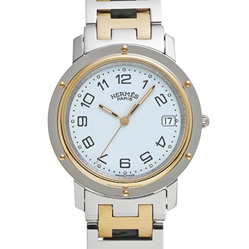 エルメス クリッパー CL6.720.130/3751 ホワイト メンズ 時計 【中古】【wristwatch】