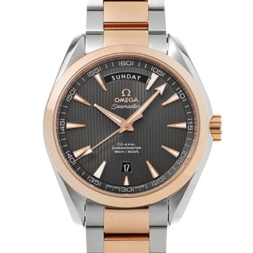 オメガ シーマスター アクアテラ コーアクシャル デイデイト 231.20.42.22.06.001 グレー メンズ 時計 【中古】【wristwatch】