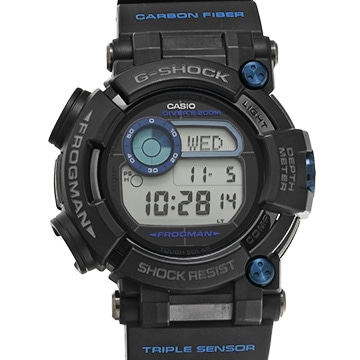 カシオ G-SHOCK マスター オブ G シー フロッグマン GWF-D1000B-1JF ブラック メンズ 時計 【中古】【wristwatch】