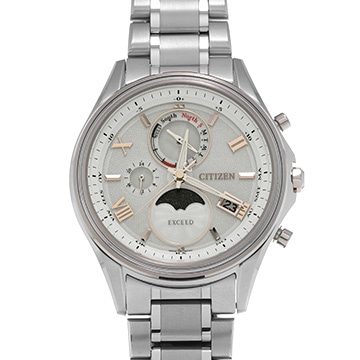 シチズン エクシード ダイレクトフライト BY1026-65A シルバー メンズ 時計 【中古】【wristwatch】