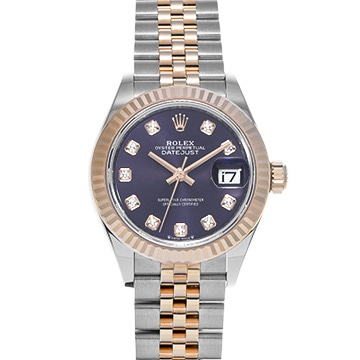 ロレックス レディ デイトジャスト 279171G オーベルジーヌ/ダイヤモンド レディース 時計 【中古】【wristwatch】