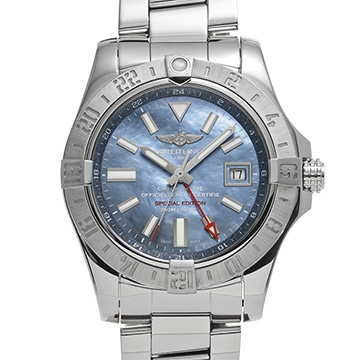ブライトリング アベンジャー II GMT マザーオブパール A3239011/A930 ブルーシェル メンズ 時計 【中古】【wristwatch】