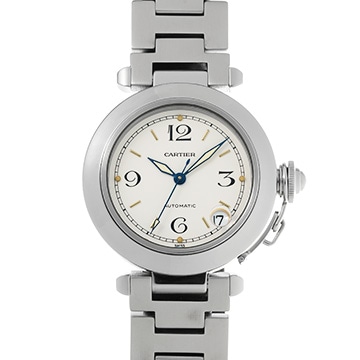 カルティエ パシャC W31015M7 ホワイト ユニセックス 時計 【中古】【wristwatch】