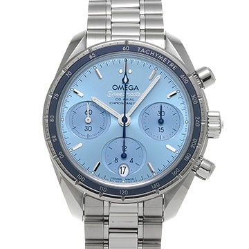 オメガ スピードマスター 38 コーアクシャル 324.30.38.50.03.001 ブルー ユニセックス 時計 【中古】【wristwatch】