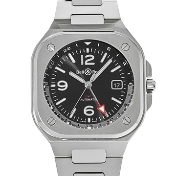 ベル＆ロス BR 05 ブラックスチール BR05G-BL-ST/SST ブラック メンズ 時計 【中古】【wristwatch】