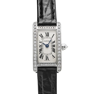 カルティエ タンク アメリカン ミニ WB710015 シルバー レディース 時計 【中古】【wristwatch】