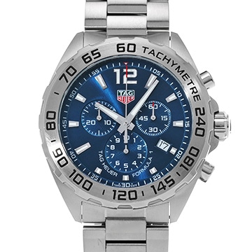タグ ホイヤー フォーミュラ1 クォーツ クロノグラフ CAZ101K.BA0842 ブルー メンズ 時計 【中古】【wristwatch】