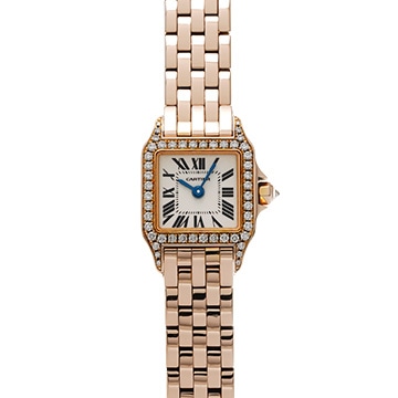 カルティエ ミニサントス ドゥモワゼル WF9011Z8 シルバー レディース 時計 【中古】【wristwatch】