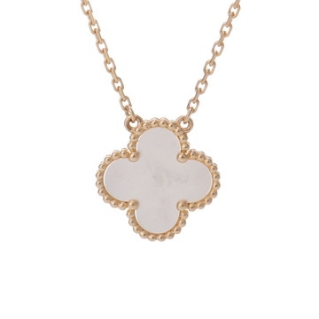 ヴァン クリーフ&アーペル ヴィンテージアルハンブラ ネックレス ゴールド VCARA45900 K18イエローゴールド YG レディース ジュエリー 【中古】【jewelry】