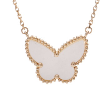 ヴァン クリーフ&アーペル ラッキーアルハンブラ パピヨン ネックレス ゴールド VCARD99500 K18イエローゴールド YG レディース ジュエリー 【中古】【jewelry】