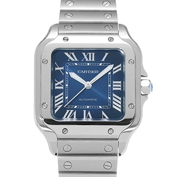 カルティエ サントス ドゥ カルティエ MM WSSA0063 ブルー・グラデーション メンズ 時計 【中古】【wristwatch】