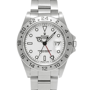 ロレックス エクスプローラーII 16570 ホワイト メンズ 時計 【中古】【wristwatch】