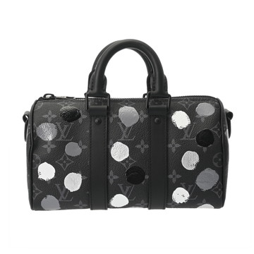 ルイ ヴィトン モノグラムエクリプス LV×YK キーポルバンドリエール 25 ブラック M46406 モノグラムエクリプスキャンバス メンズ バッグ 【中古】【bag】