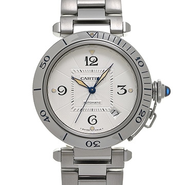 カルティエ パシャ 38mm W31031H3 シルバー メンズ 時計 【中古】【wristwatch】