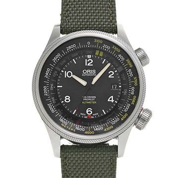 オリス ビッグクラウン 01 733 7705 4164-set5 23 14FC ブラック メンズ 時計 【中古】【wristwatch】