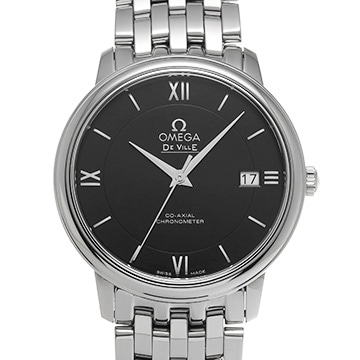 オメガ デ・ヴィル プレステージ コーアクシャル 424.10.37.20.01.001 ブラック メンズ 時計 【中古】【wristwatch】