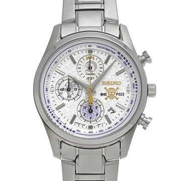 セイコー ワンピース モンキーD・ルフィ ギア5 エディション 7T92-HDH0 シルバー メンズ 時計 【中古】【wristwatch】