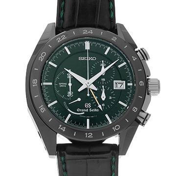 グランドセイコー スプリングドライブ クロノグラフ SBGC017 グリーン メンズ 時計 【中古】【wristwatch】