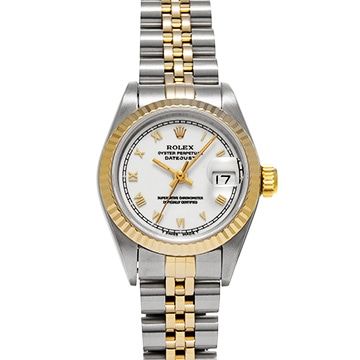 ロレックス デイトジャスト 69173 ホワイト レディース 時計 【中古】【wristwatch】