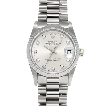 ロレックス デイトジャスト 68279G シルバー/ダイヤモンド ユニセックス 時計 【中古】【wristwatch】