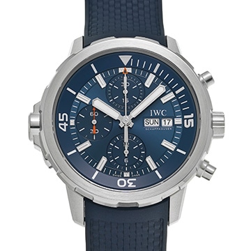 IWC アクアタイマー クロノグラフ エクスペディション ジャック=イヴ・クストー IW376806 ブルー メンズ 時計 【中古】【wristwatch】