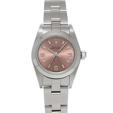 ロレックス オイスターパーペチュアル 76080 ピンク レディース 時計 【中古】【wristwatch】