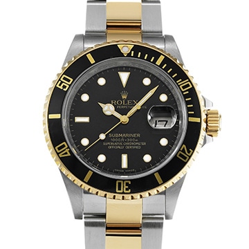 ロレックス サブマリーナ デイト 16613 ブラック メンズ 時計 【中古】【wristwatch】
