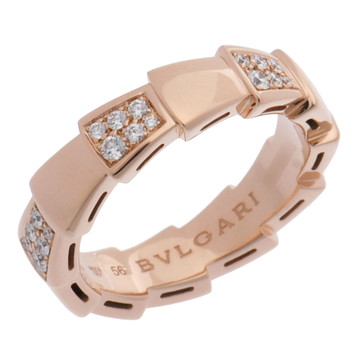 ブルガリ セルペンティヴァイパー リング #56 ゴールド 353303 K18ピンクゴールド PG レディース ジュエリー 【中古】【jewelry】