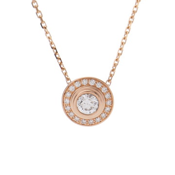 カルティエ ダムールサークル ネックレス ゴールド K18ピンクゴールド PG レディース ジュエリー 【中古】【jewelry】