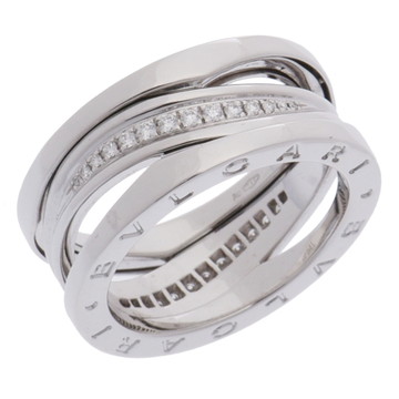 ブルガリ B-ZERO1 レジェンド リング #57 シルバー 355203 K18ホワイトゴールド WG レディース ジュエリー 【中古】【jewelry】