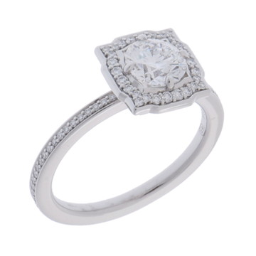 ハリー ウィンストン ベルバイ HW フルエタニティ リング シルバー RGDPRD007BEL-055 Pt950プラチナ レディース ジュエリー 【中古】【jewelry】