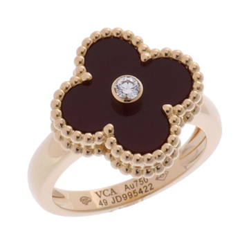 ヴァン クリーフ&アーペル ヴィンテージアルハンブラ リング #49 ゴールド VCARD40849 K18イエローゴールド YG レディース ジュエリー 【中古】【jewelry】