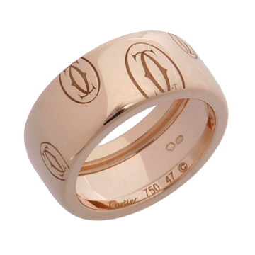 カルティエ ハッピーバースデ- リング #47 ゴールド K18ピンクゴールド PG レディース ジュエリー 【中古】【jewelry】