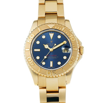 ロレックス ヨットマスター 34 168628 ブルー ユニセックス 時計 【中古】【wristwatch】