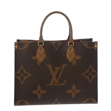 ルイ ヴィトン モノグラムジャイアントリバース オンザゴー MM 新型 ブラウン M45321 モノグラムキャンバス ユニセックス バッグ 【中古】【bag】