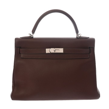 エルメス ケリー 32 内縫い ハバナ トリヨンクレマンス レディース バッグ 【中古】【bag】