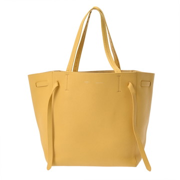 セリーヌ カバファントム スモール　　 イエロー レザー レディース バッグ 【中古】【bag】