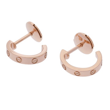 カルティエ ミニラブ ピアス ゴールド B8301218 K18ピンクゴールド PG レディース ジュエリー 【中古】【jewelry】