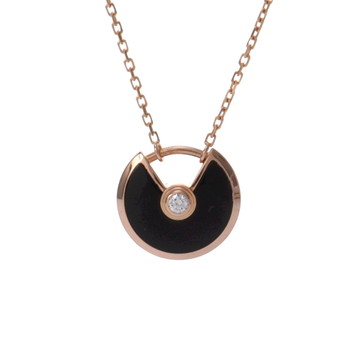 カルティエ アミュレット ネックレス XS ゴールド K18ピンクゴールド PG レディース ジュエリー 【中古】【jewelry】