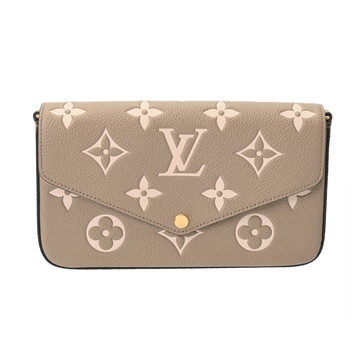 ルイ ヴィトン モノグラムアンプラント ポシェットフェリシー トゥルトレール/クレーム M69977 レザー レディース バッグ 【中古】【bag】