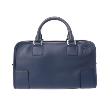 ロエベ アマソナ 28 ネイビー 352.30.NO3 レザー レディース バッグ 【中古】【bag】