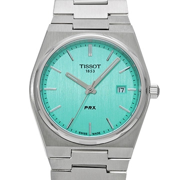ティソ PRX T137.410.11.091.01 ライトグリーン メンズ 時計 【中古】【wristwatch】