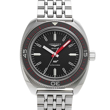 ロンジン ウルトラクロン ボックス エディション L2.836.4.52.9 ブラック メンズ 時計 【中古】【wristwatch】