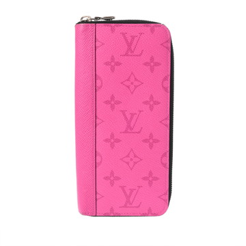 ルイ ヴィトン タイガラマ ジッピーウォレット ヴェルティカル フューシャ M30780 モノグラムキャンバス/レザー メンズ 財布 【中古】【purse】