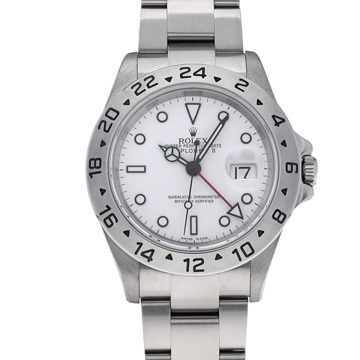ロレックス エクスプローラーII 16570 ホワイト メンズ 時計 【中古】【wristwatch】