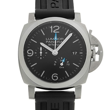パネライ ルミノール BiTempo パワーリザーブ PAM01360 ブラック メンズ 時計 【中古】【wristwatch】