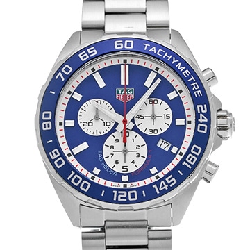 タグ ホイヤー フォーミュラ1 クォーツ クロノグラフ レッドブルレーシング CAZ1018.BA0842 ブルー/シルバー メンズ 時計 【中古】【wristwatch】