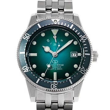 オリエントスター ダイバー1964 2ndエディション F6N4-UAMO グリーン メンズ 時計 【中古】【wristwatch】